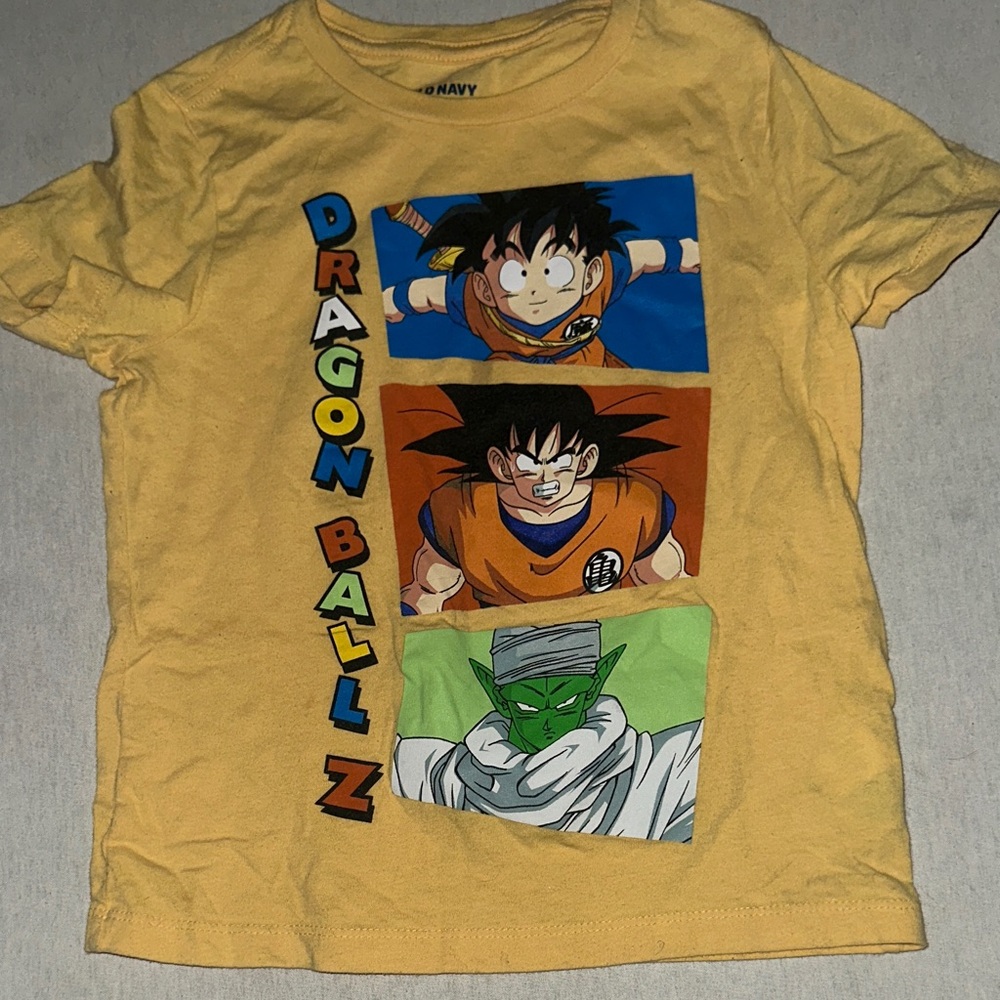 Kids Size 8 Old Navy Yellow Dragon Ball Z Kids Tee